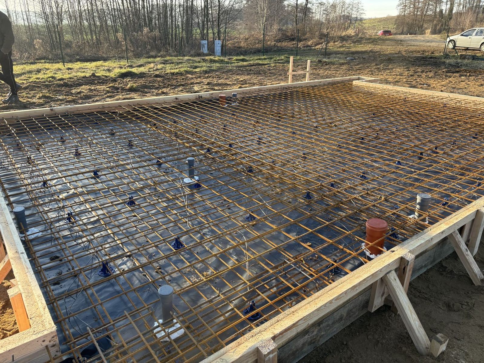 Zbrojenie płyty fundamentowej
